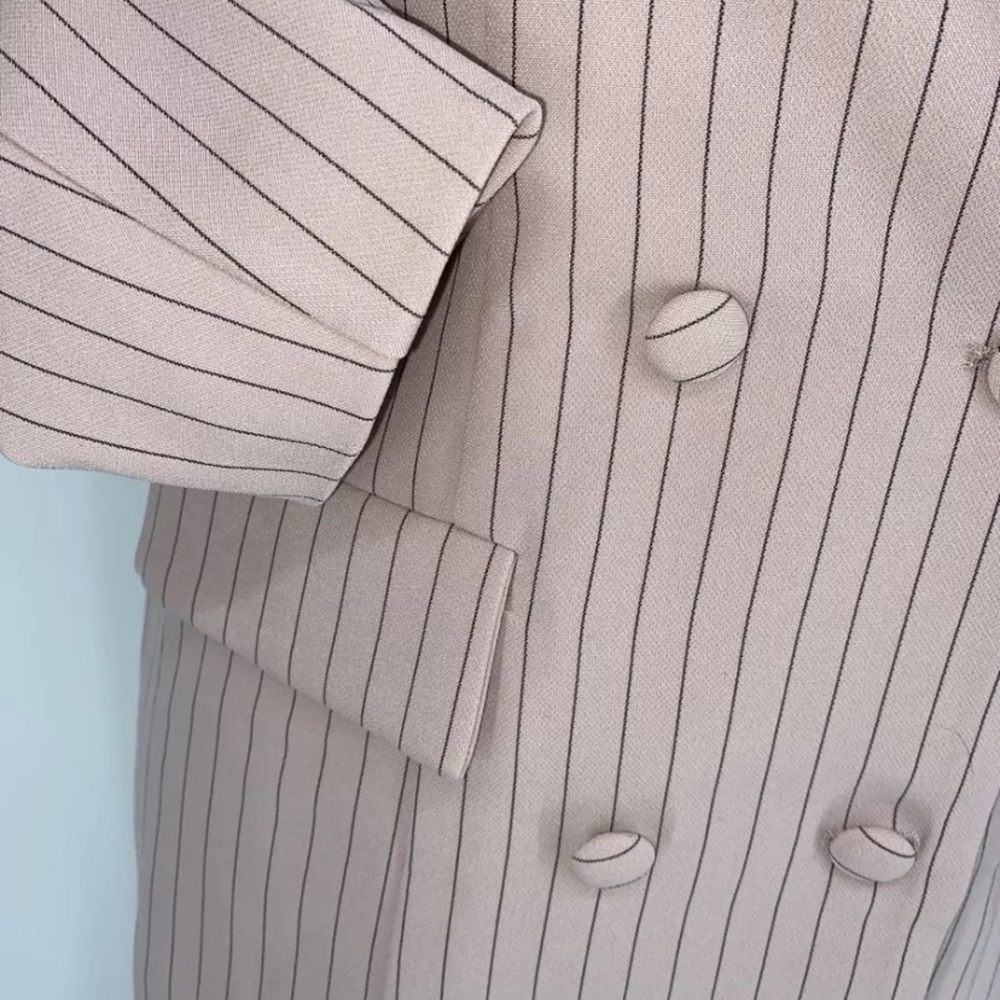 Tularosa Pink Pinstripe Blazer Jacket NWT - Picture 4 of 9